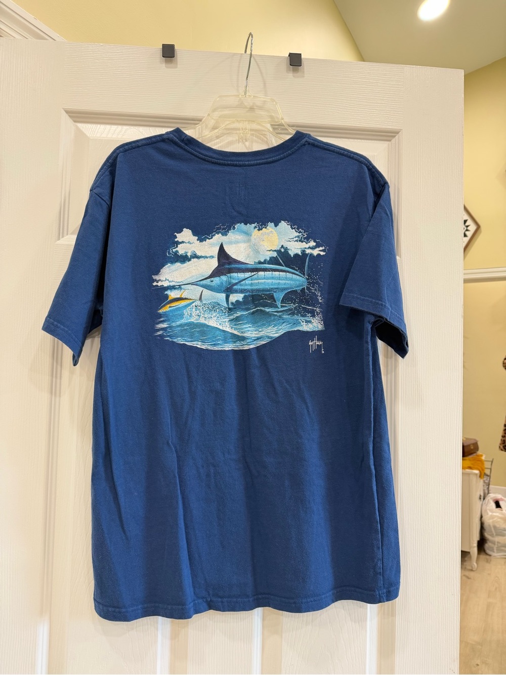 Navy saltwater guy harvey tee